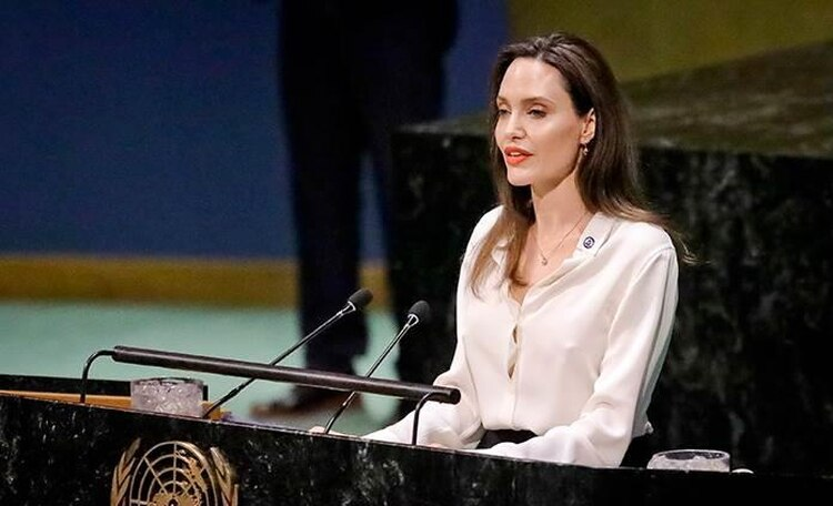 Jolie es enviada Especial del Alto Comisionado de las Naciones Unidas para refugiados (ACNUR)