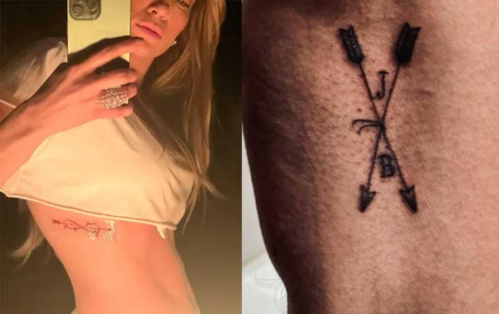 Jennifer Lopez y Ben Affleck se hacen tatuajes de pareja