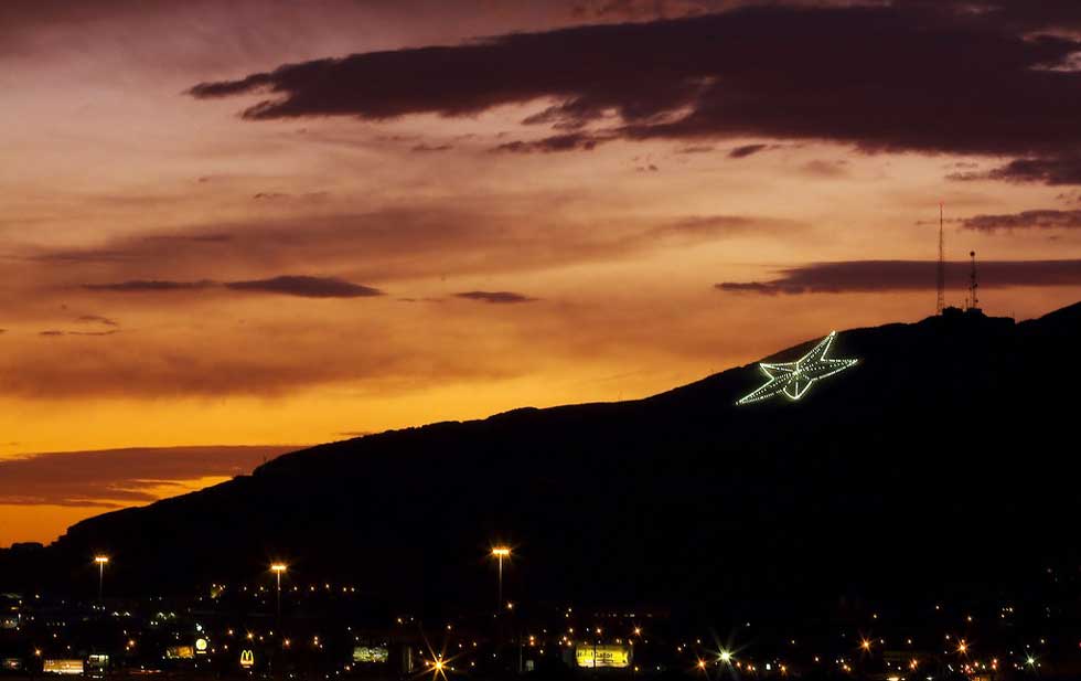 El Paso's Iconic Star on the Mountain Vandalized and Temporarily ...
